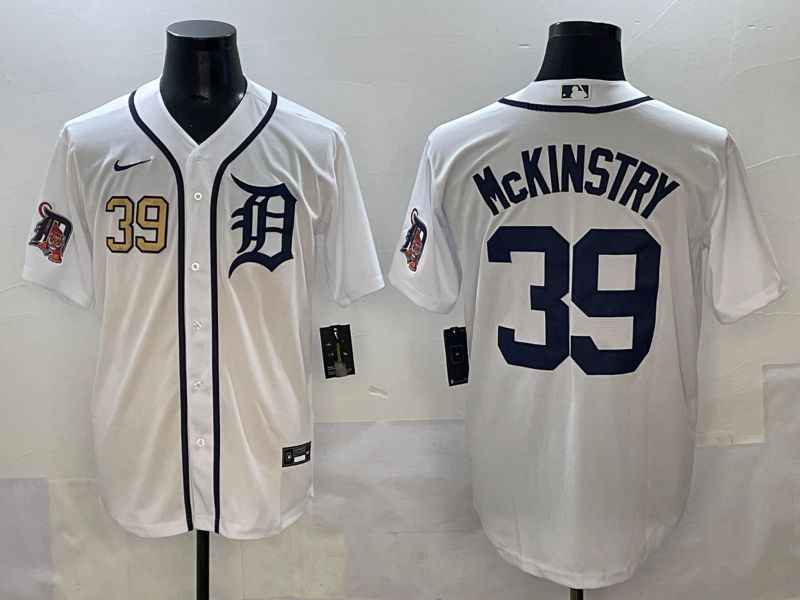 Men 2025 Detroit Tigers #39 Mckinstry White Game Nike MLB Jersey style 5->detroit tigers->MLB Jersey